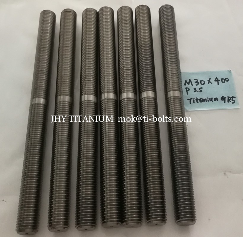 titanium thread rod ,titanium double end studs, M30M64,